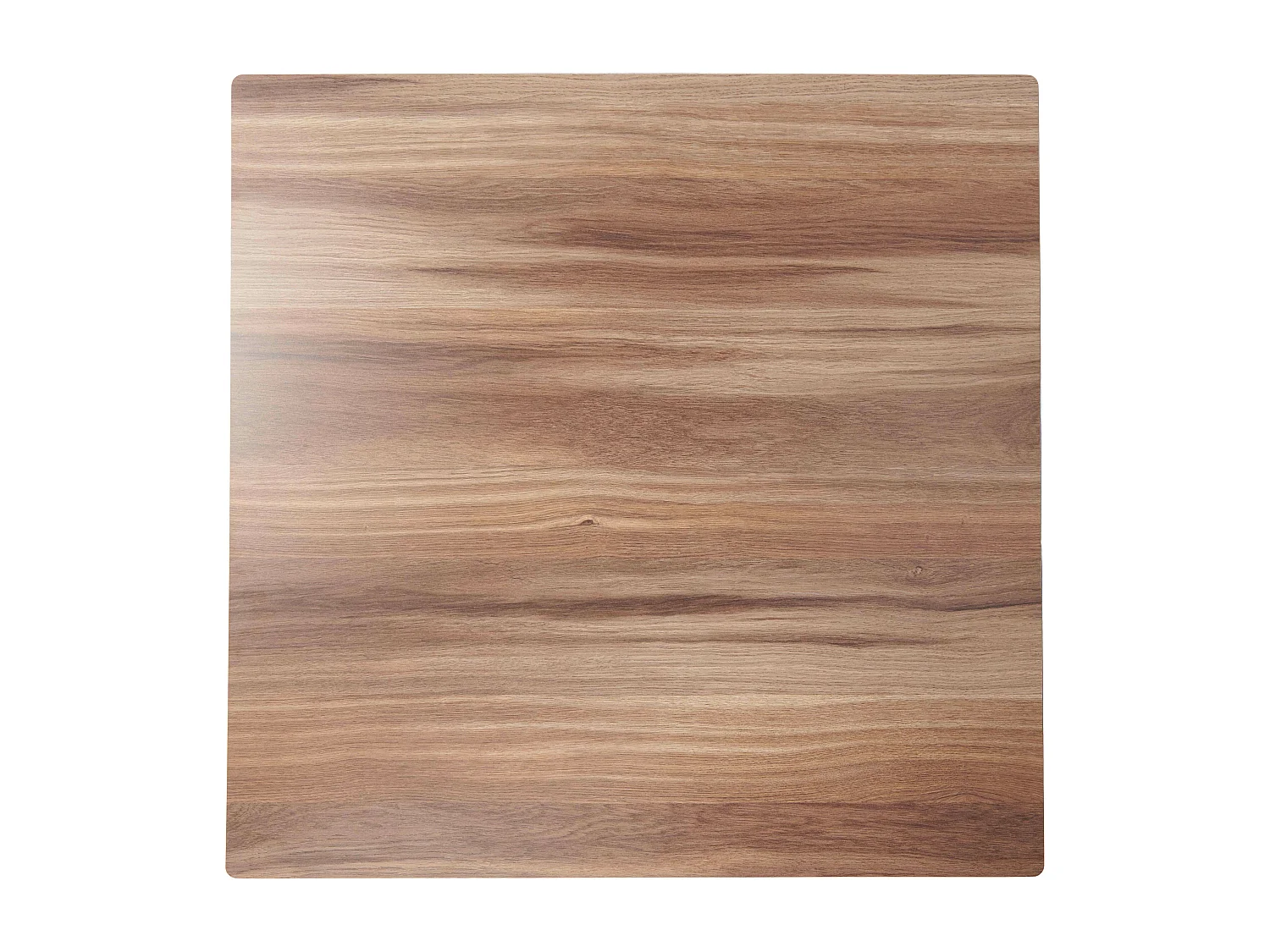 Ensemble table de terrasse stratifié chene foncé et 4 fauteuils taupe