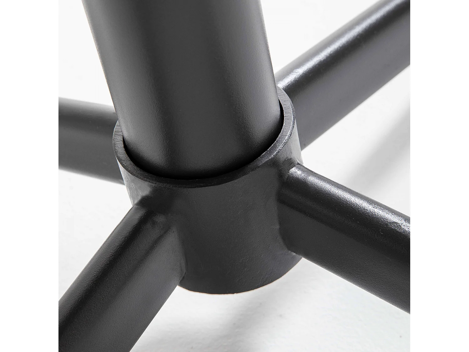 Ensemble de terrasse table ronde et 2 chaises en métal gris - Tivoli