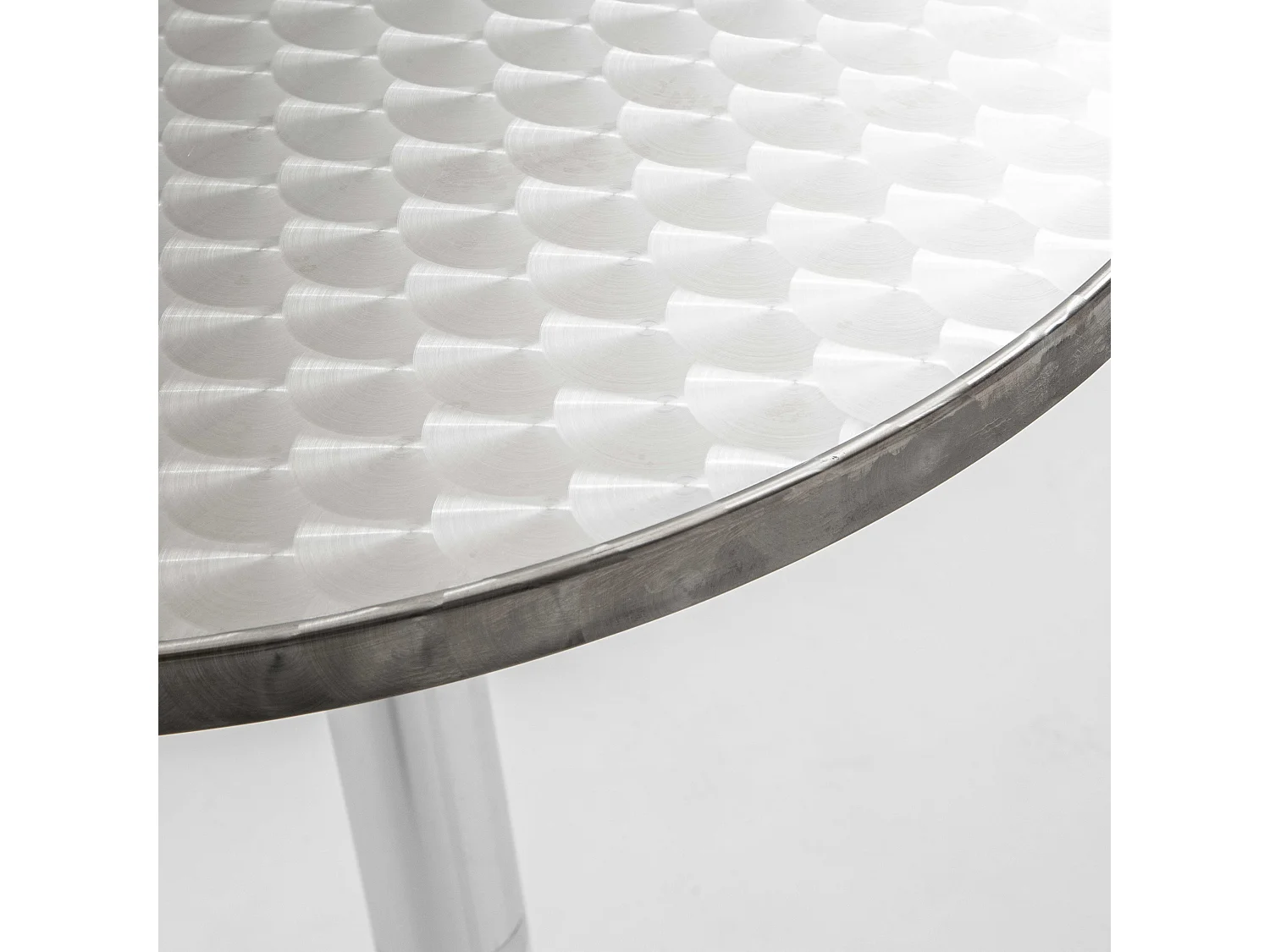 Table de jardin haute en aluminium et 4 chaises hautes