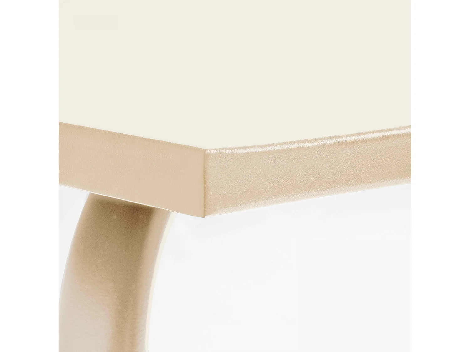 Ensemble table de jardin en métal et 4 chaises ivoire - Palavas