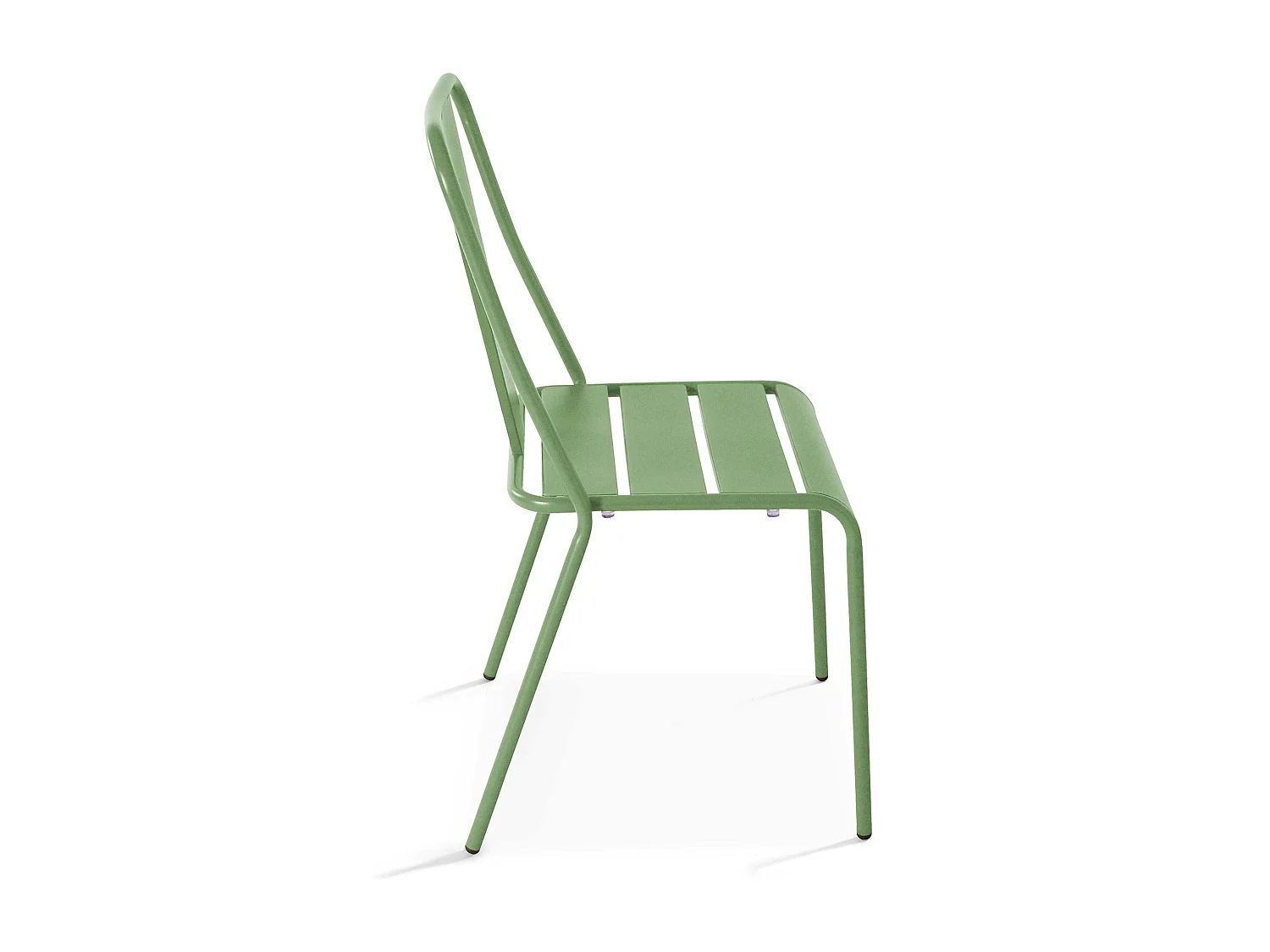 Ensemble table inclinable de jardin et 2 chaises vert cactus - Palavas