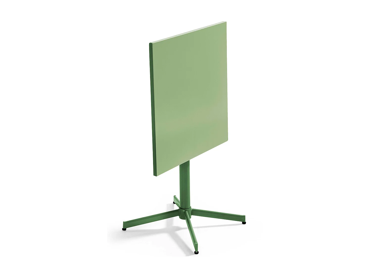 Tuinset met verstelbare tafel en 2 cactusgroene stoelen