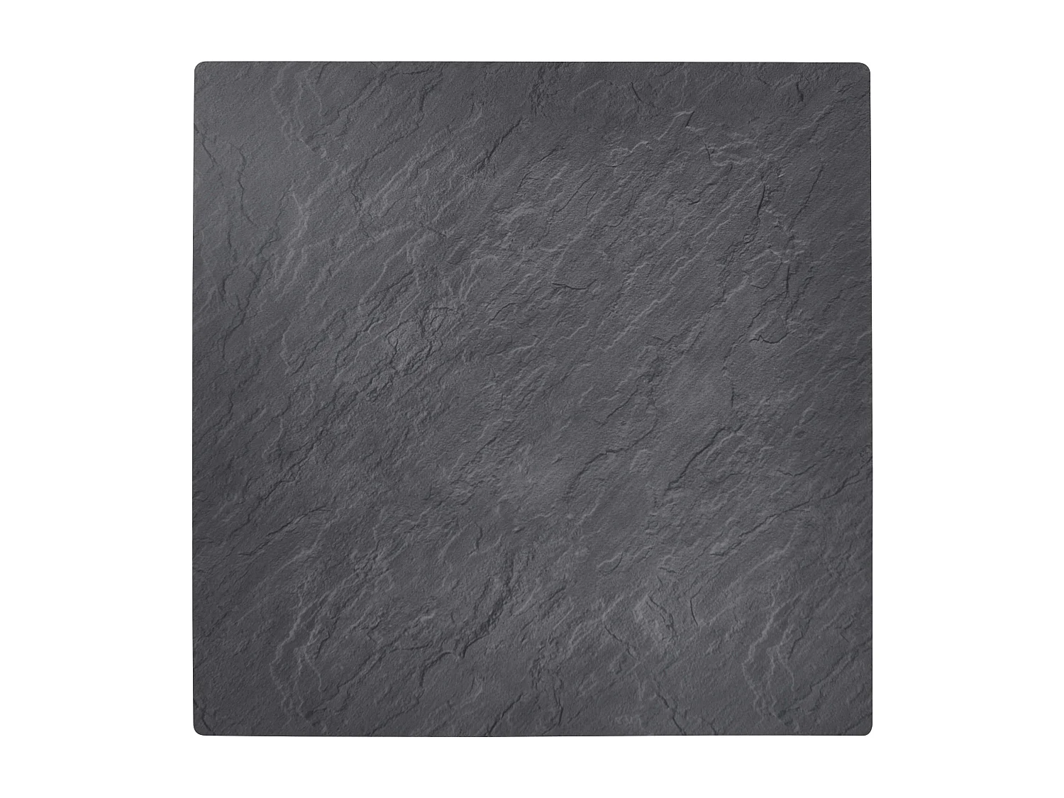 Ensemble table haute stratifié ardoise gris et 2 chaises hautes gris