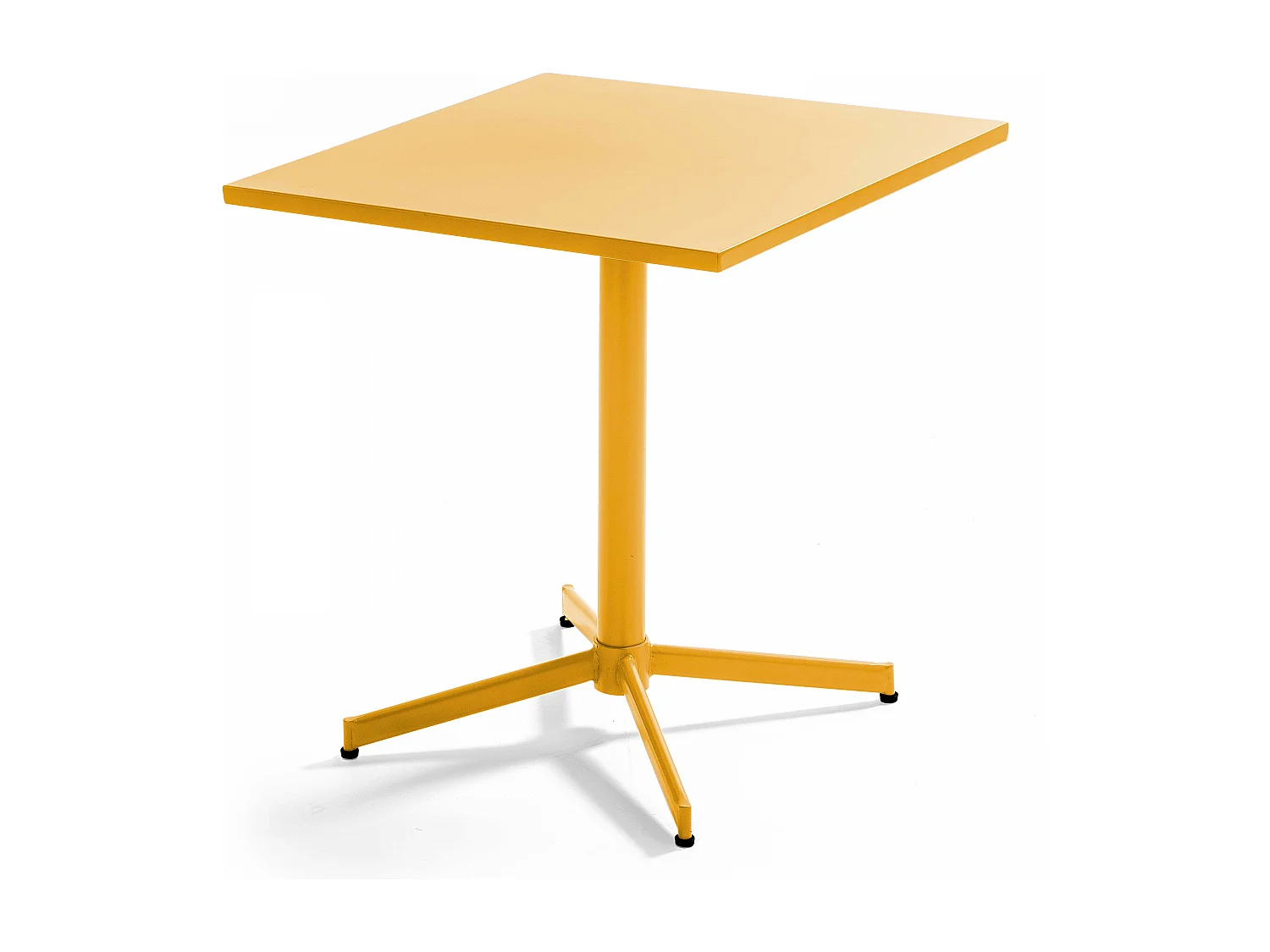 Ensemble table inclinable de jardin et 2 chaises jaune - Palavas