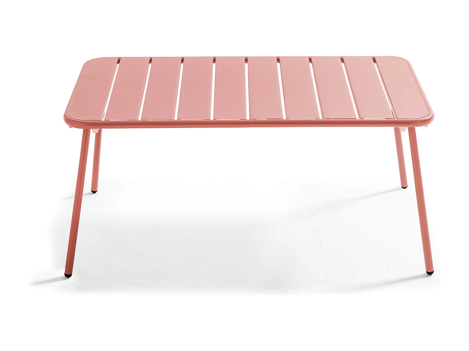 Table basse de jardin acier argile 90 x 50 cm - Palavas