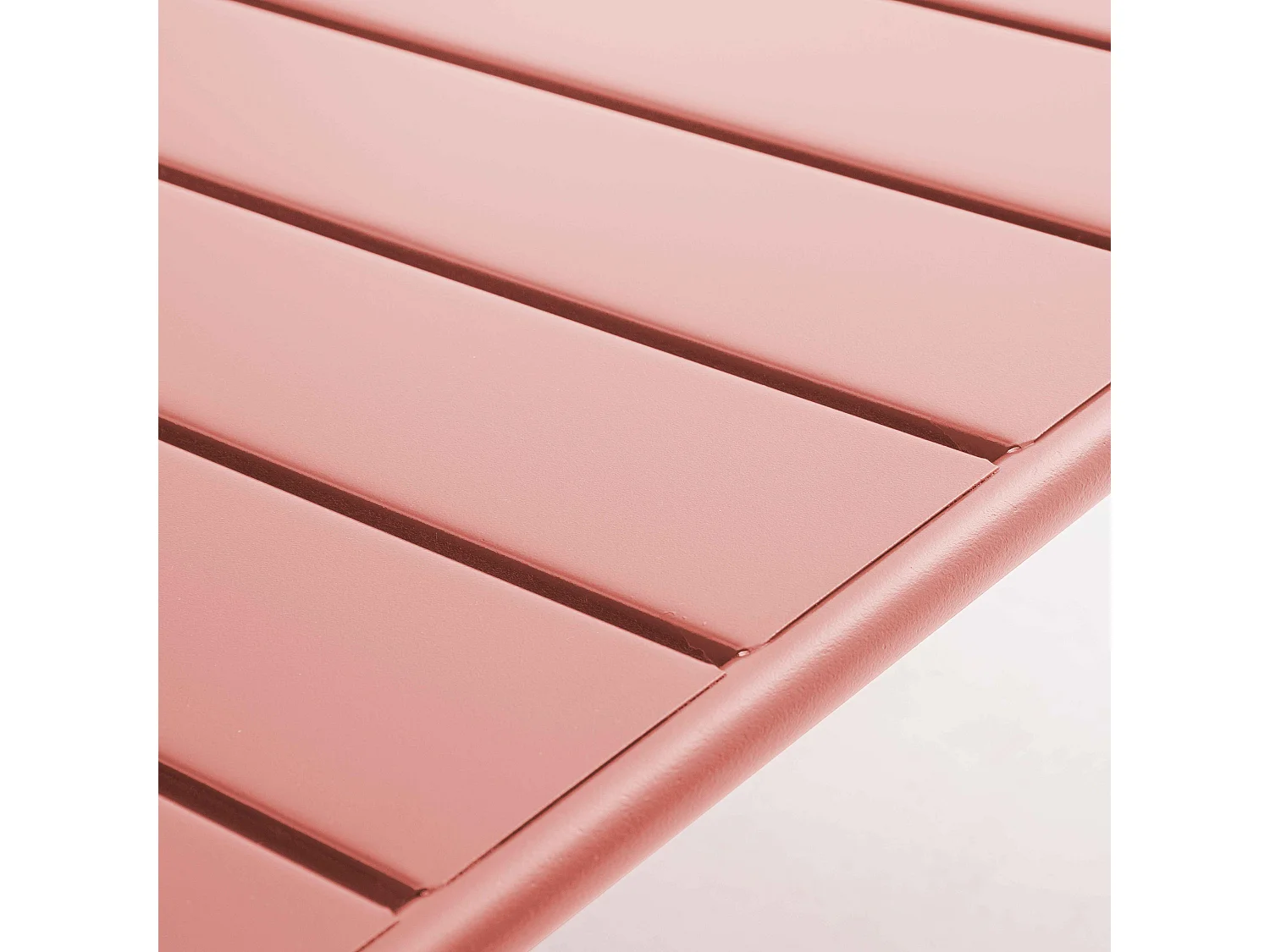 Table basse de jardin acier argile 90 x 50 cm - Palavas