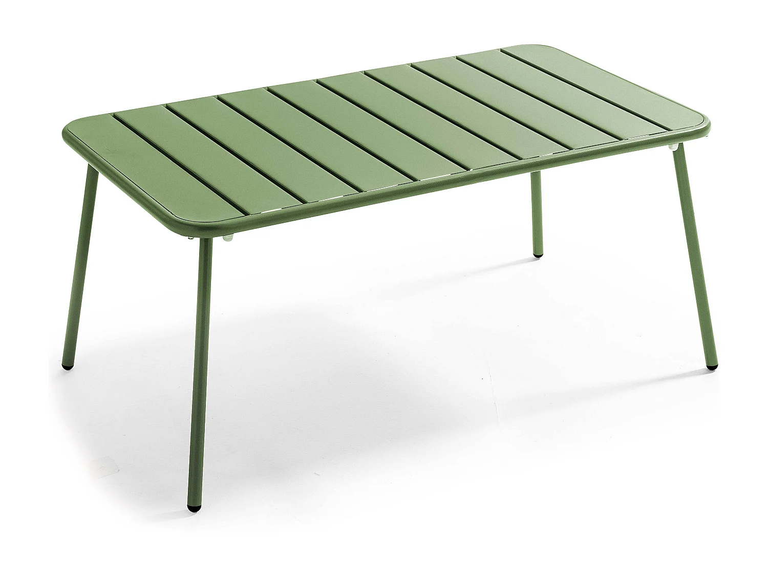 Table basse de jardin acier vert cactus - Palavas