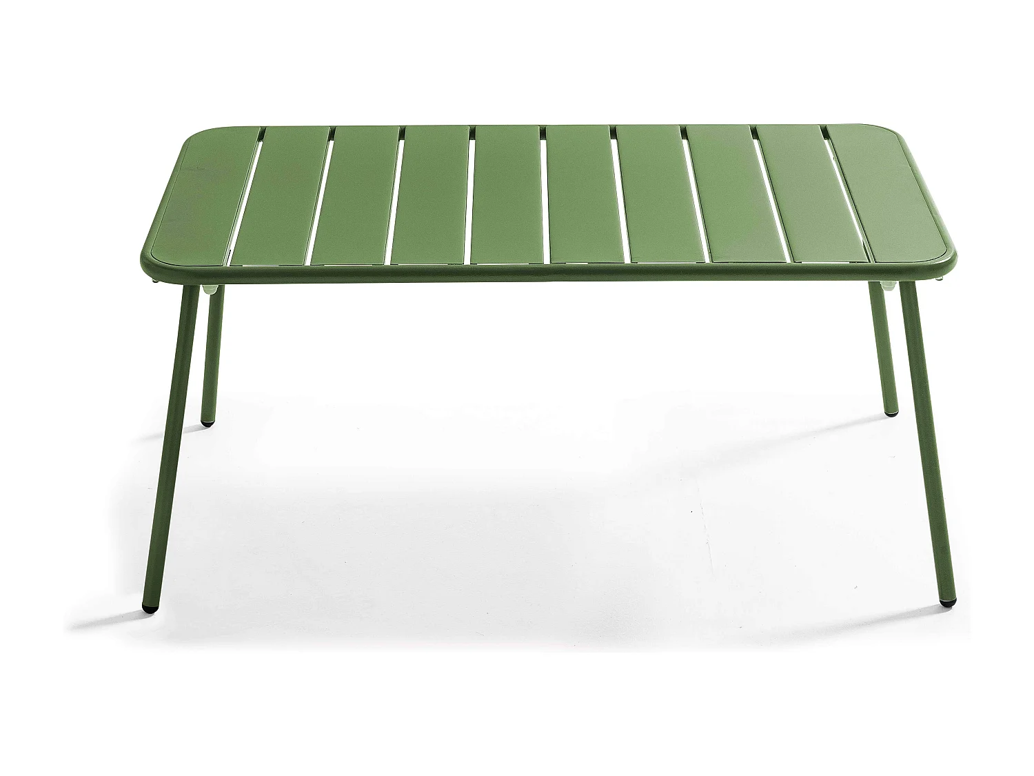 Table basse de jardin acier vert cactus - Palavas