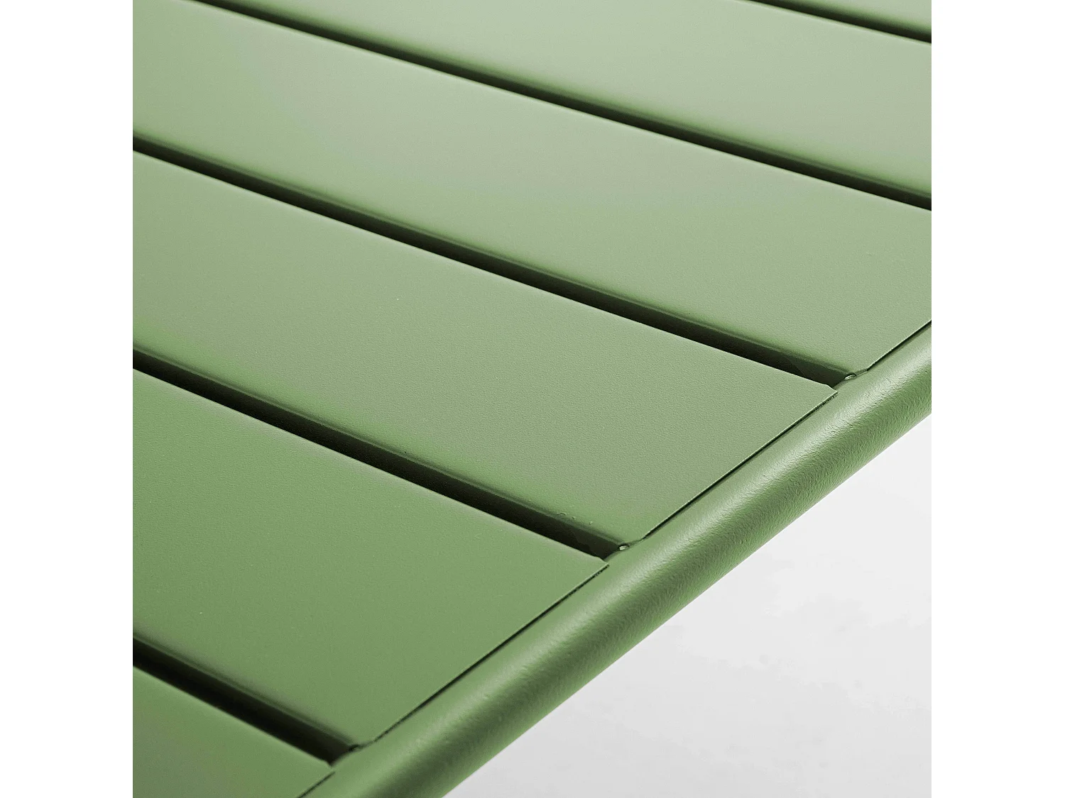 Table basse de jardin acier vert cactus - Palavas