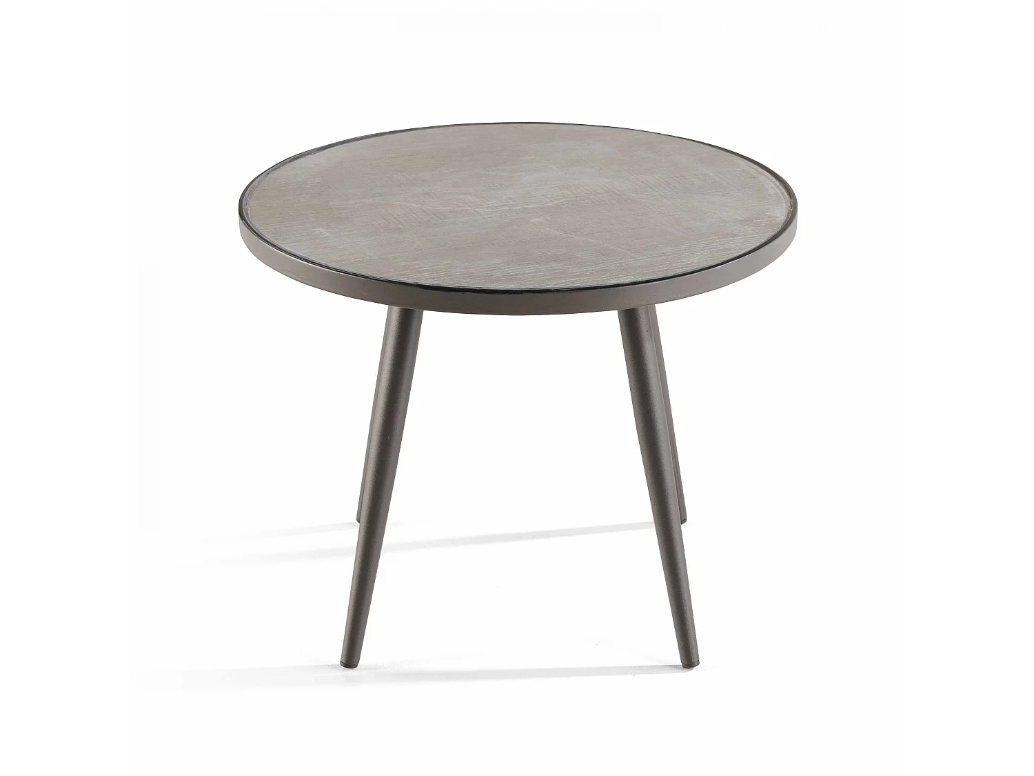 Ronde tuin salontafel met keramisch tafelblad