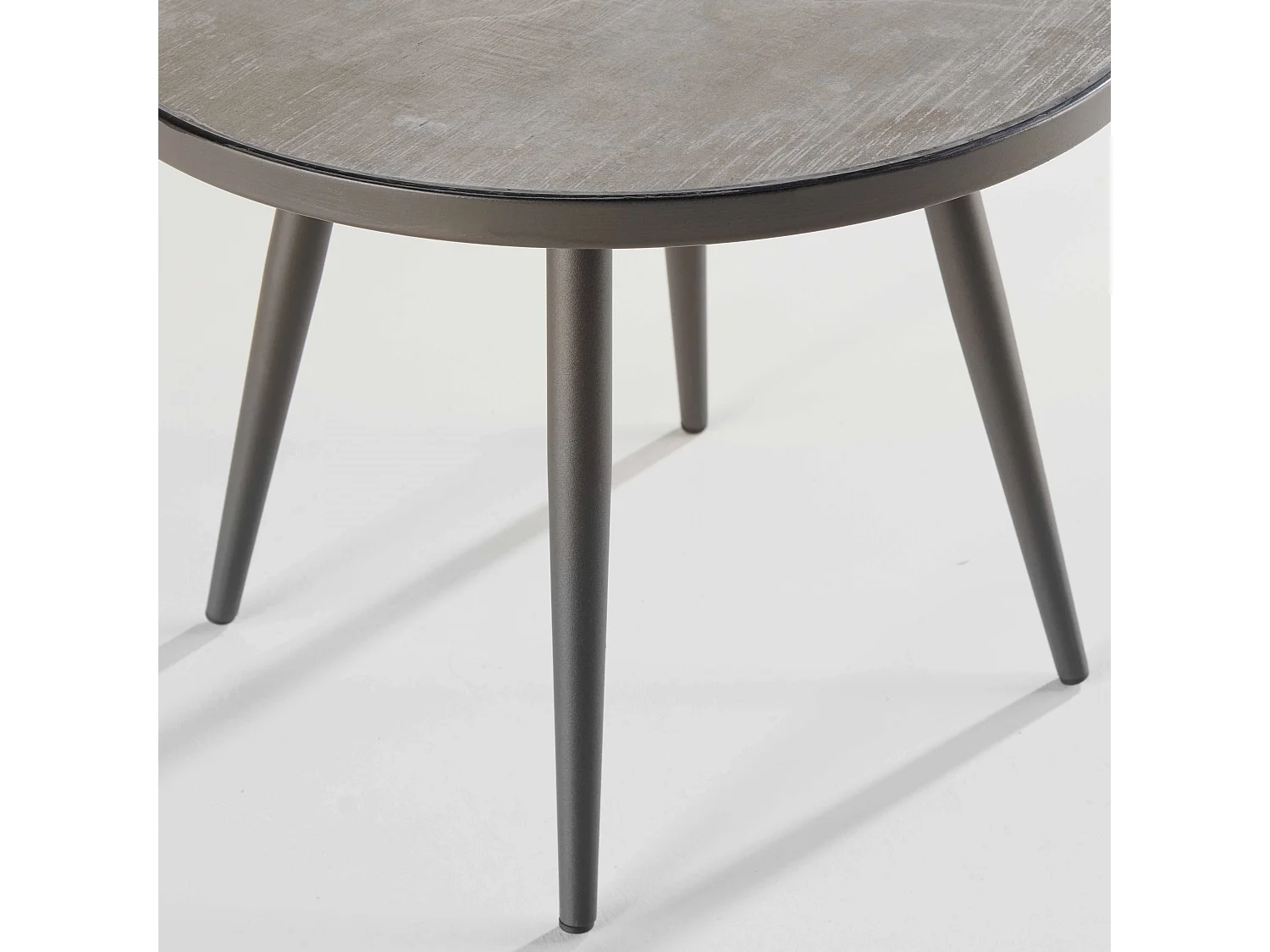 Table basse ronde de jardin plateau en céramique - Tivoli