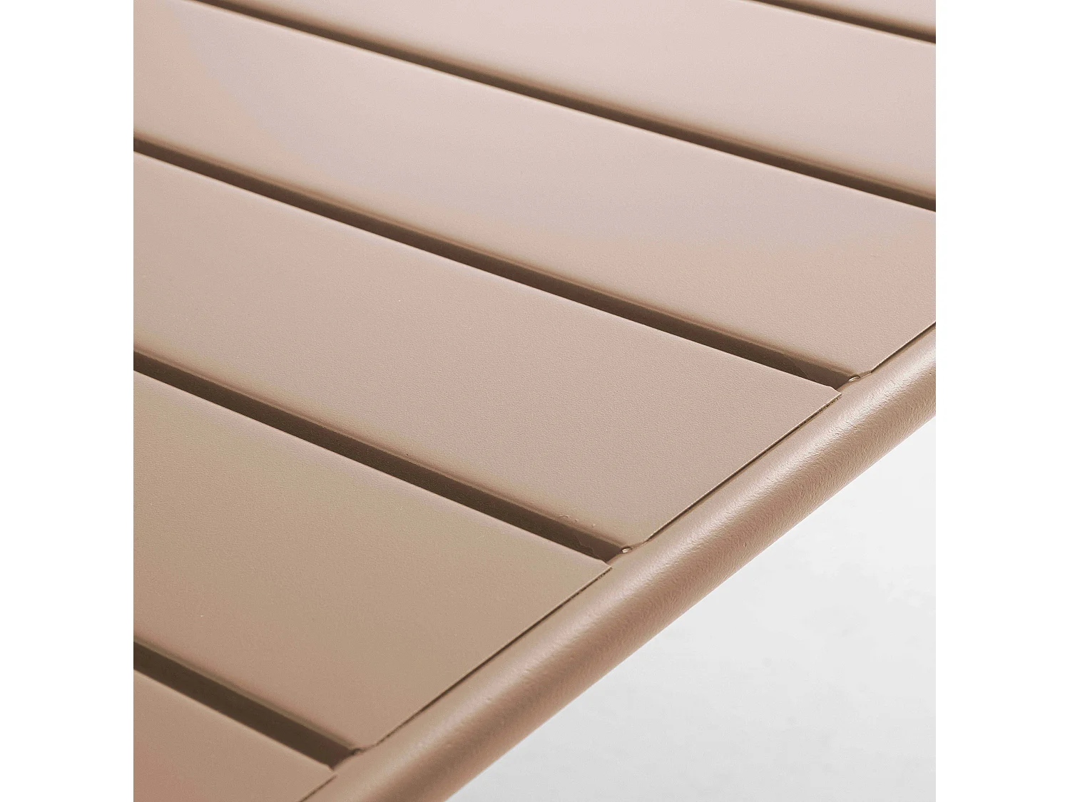 Table basse de jardin acier taupe 90 x 50 cm - Palavas