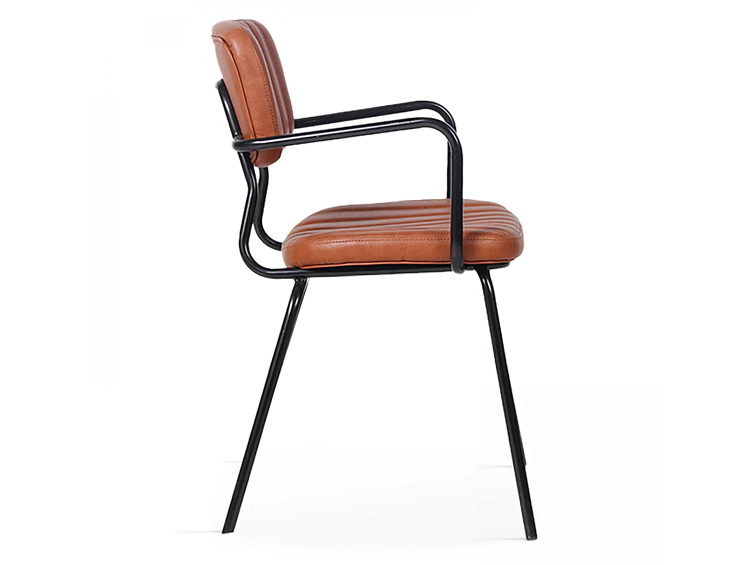 Set van 2 stoelen met beklede textielarmleuningen