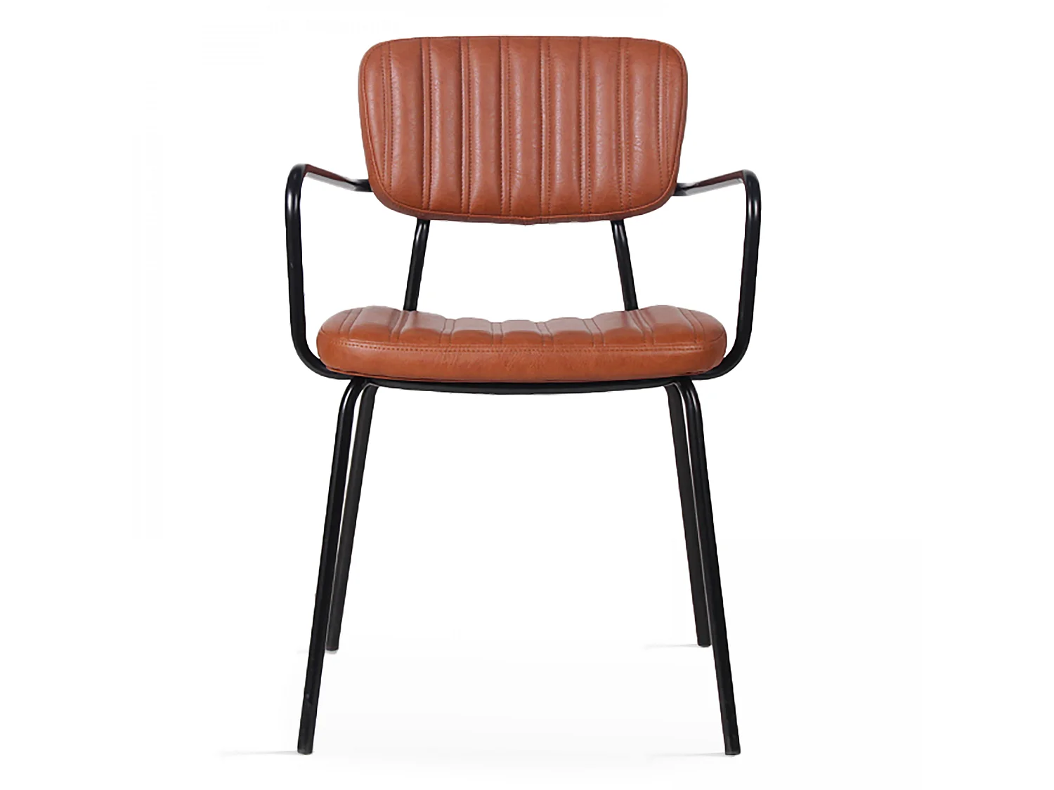 Set van 2 stoelen met beklede textielarmleuningen