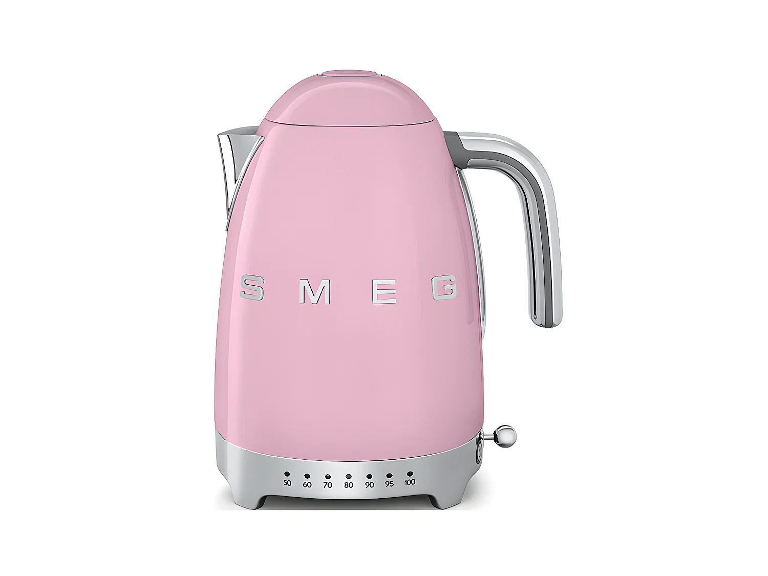 Smeg Bouilloire sans fil 1.7l 2400w rose - klf04pkeu