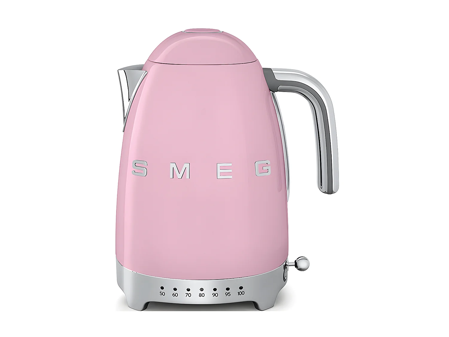 Smeg Bouilloire sans fil 1.7l 2400w rose - klf04pkeu