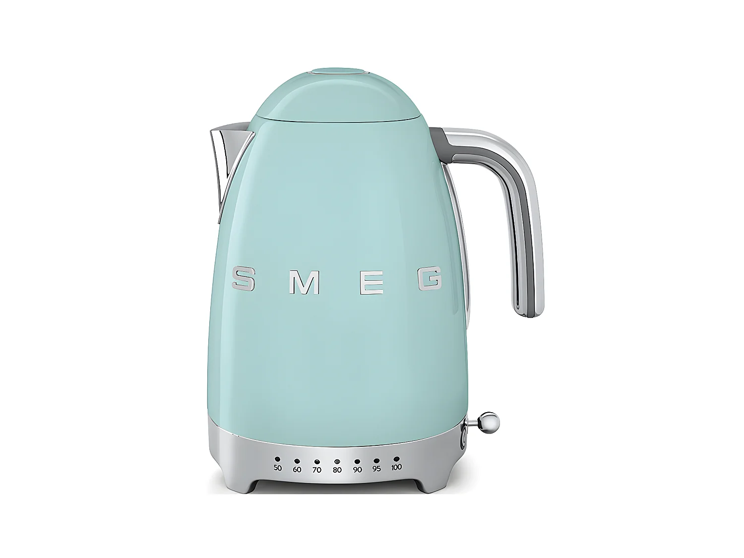 Smeg Bouilloire sans fil 1.7l 2400w turquoise - klf04pgeu