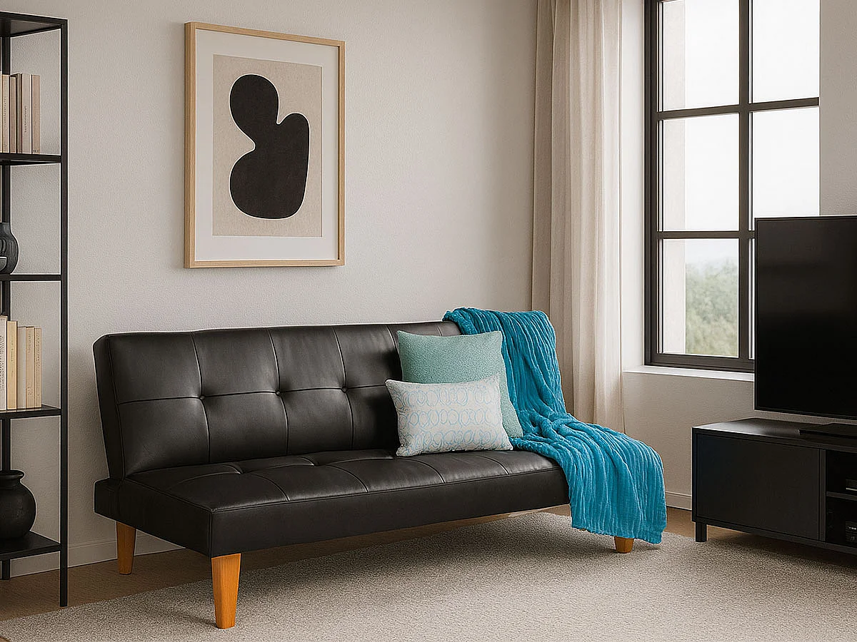 Sofa Cama Tristar (Preto)