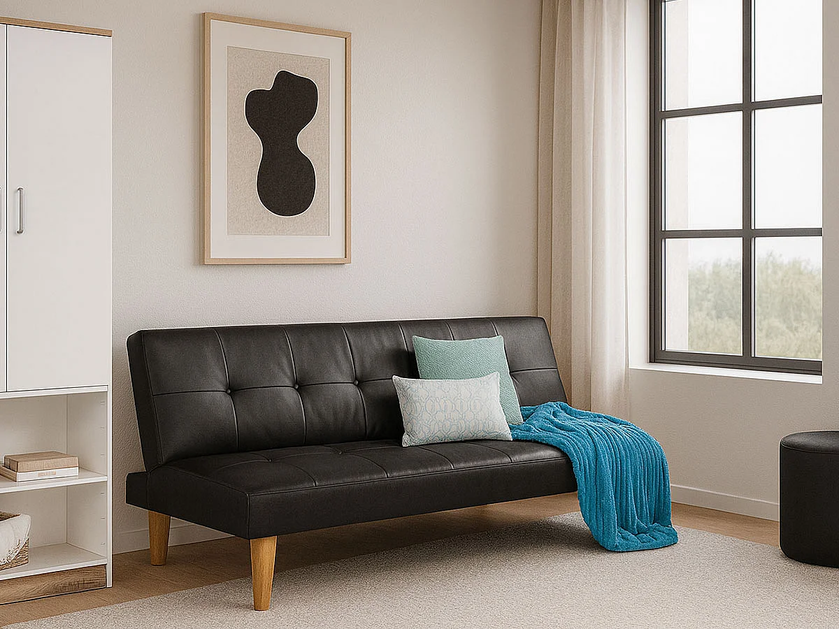 Sofa Cama Tristar (Preto)