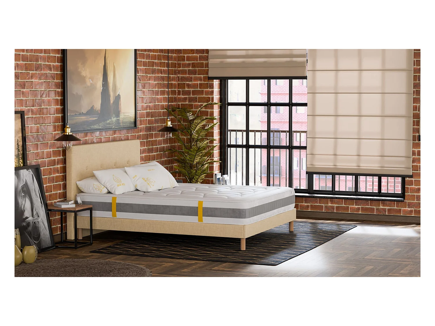 Matelas 90x200 Enfant et Adulte 1 Place Haven - Mémoire de Forme 60 kg/m³ Haute Qualité - Contre le Mal de Dos - Épaisseur 30 Cm - Confortable