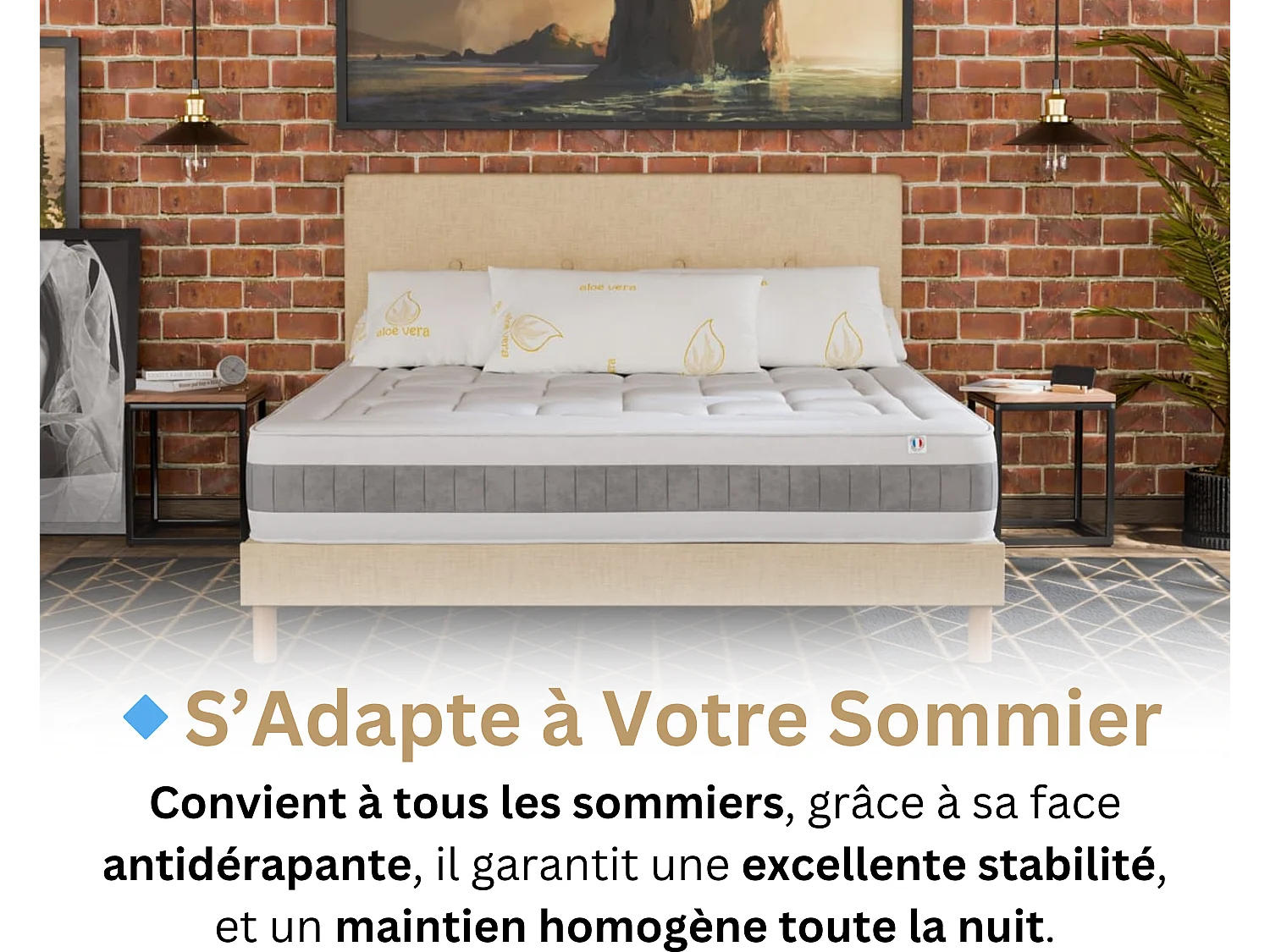 90x200 Kinder- und Erwachsenenmatratze Haven - Memory Foam 60 kg/m³ Hohe Qualität - Gegen Rückenschmerzen - Dicke 30 Cm - Komfortabel