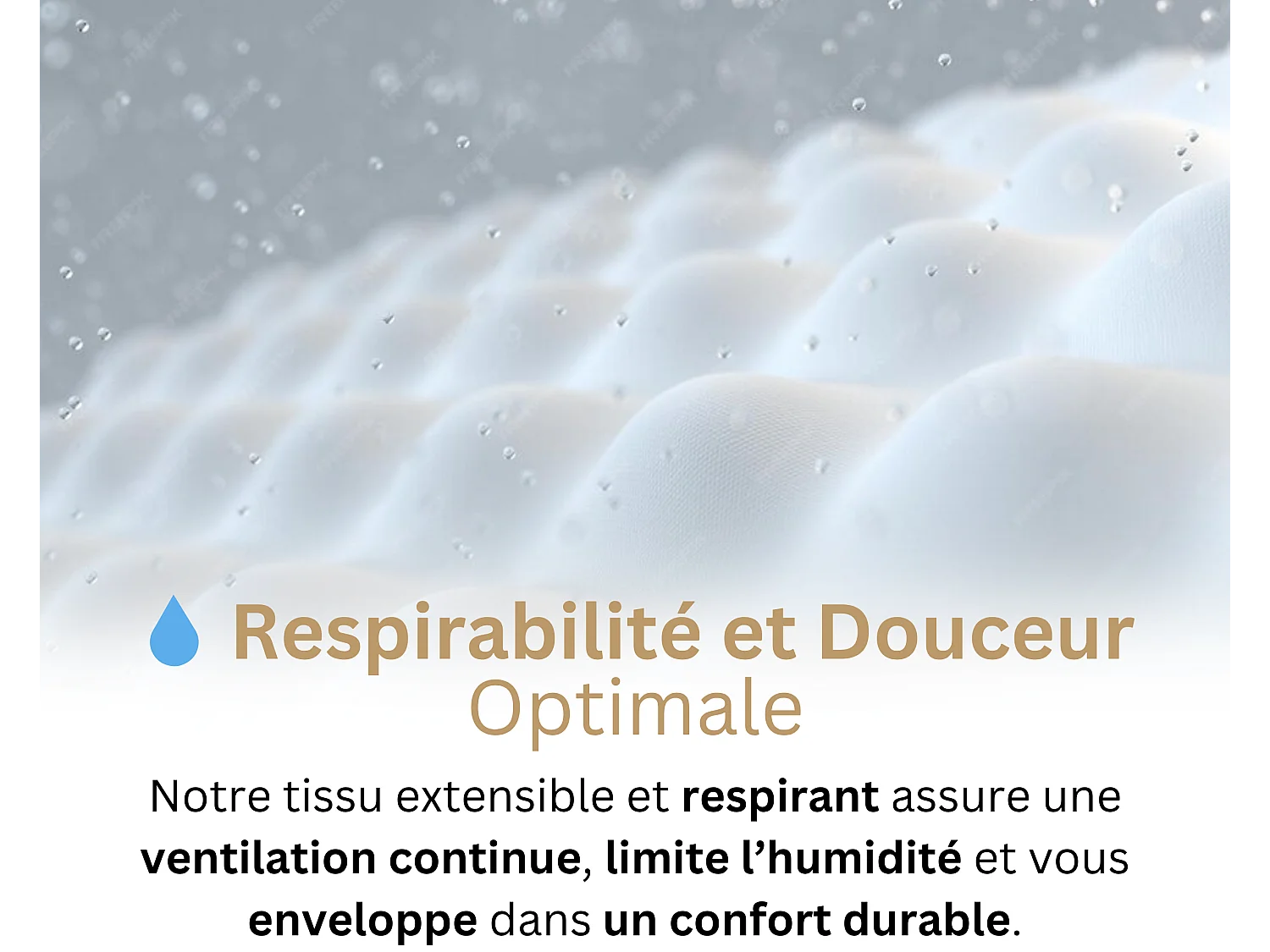 Matelas 140x190 2 Places Thalassa - Hybride : Ressorts Ensachés - Mémoire de Forme 60 kg/m³ Haute Qualité - Contre le Mal de Dos - Ferme - Confortable