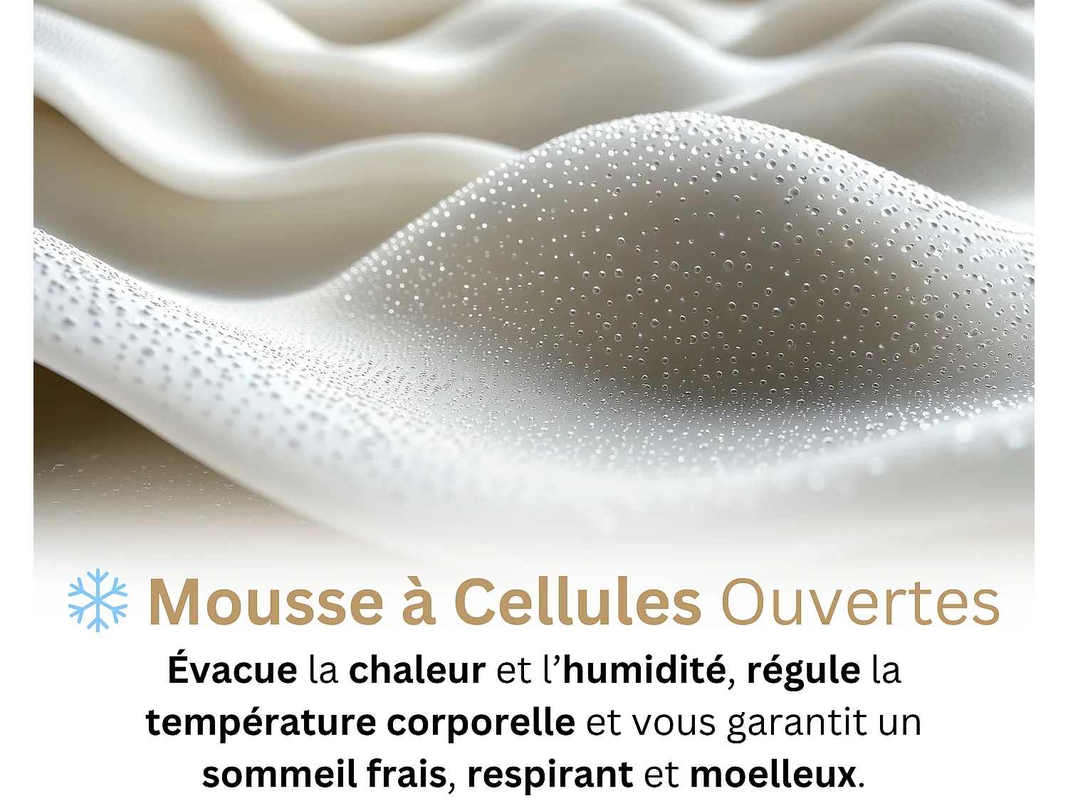 Matelas 140x190 2 Places Harmonic : Mousse de Confort Haute Qualité - Contre le Mal de Dos Respirante - Accueil équilibré - Soutien Mi-Ferme