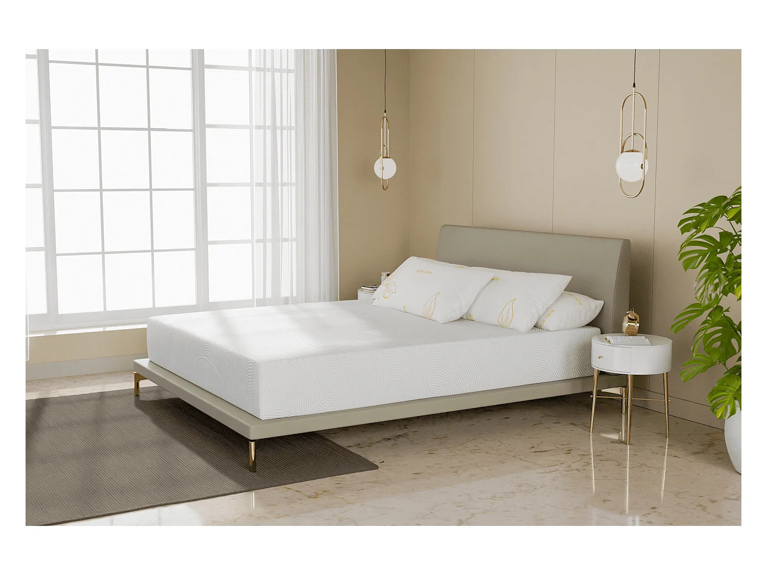 Matelas 80x200 Enfant et Adulte 1 Place Harmonic : Mousse de Confort Haute Qualité - Contre le Mal de Dos Respirante - Accueil équilibré - Soutien Mi-Ferme
