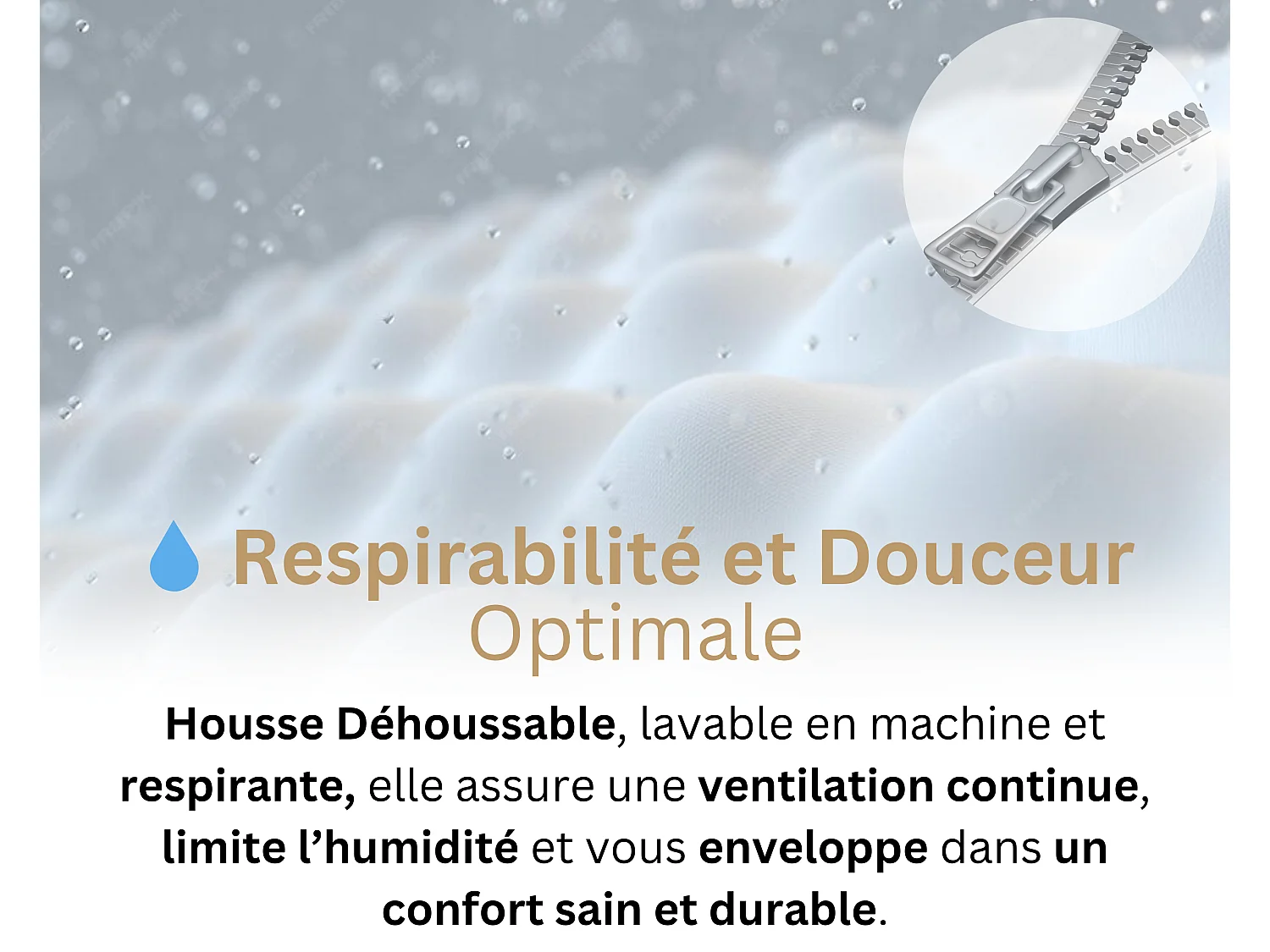 Matelas 160x200 2 Places Essence - Mémoire de Forme 60 kg/m³ Haute Qualité - Contre le Mal de Dos - Confortable