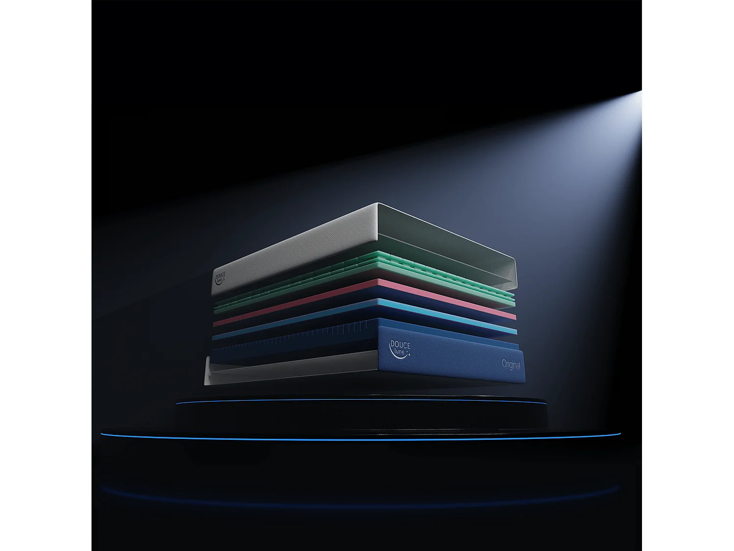 Le Matelas Original Mémoire de Forme Déhoussable 150x190 cm - Douce Lune