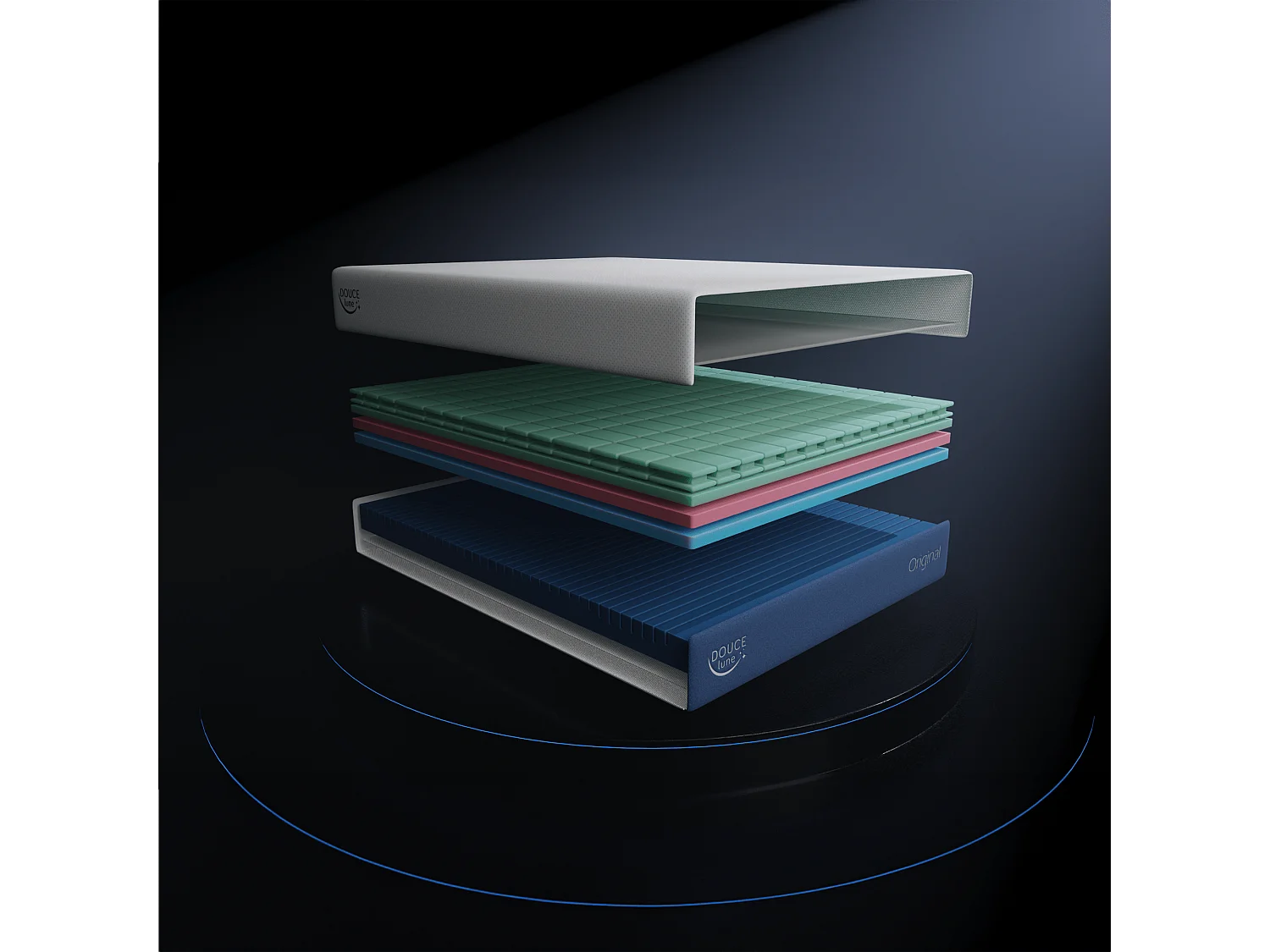 Le Matelas Original Mémoire de Forme Déhoussable 150x190 cm - Douce Lune