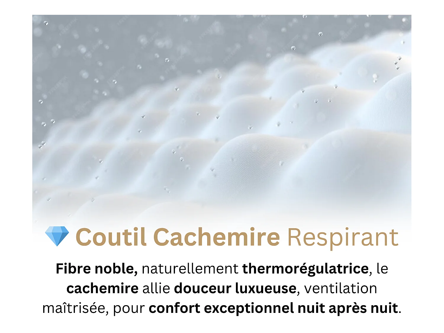 Matelas 140x200 2 Places Prometheus - Hybride : Ressorts Ensachés et Mémoire de Forme 60 kg/m³ Haute Qualité - Contre le Mal de Dos - Ép. 28 Cm