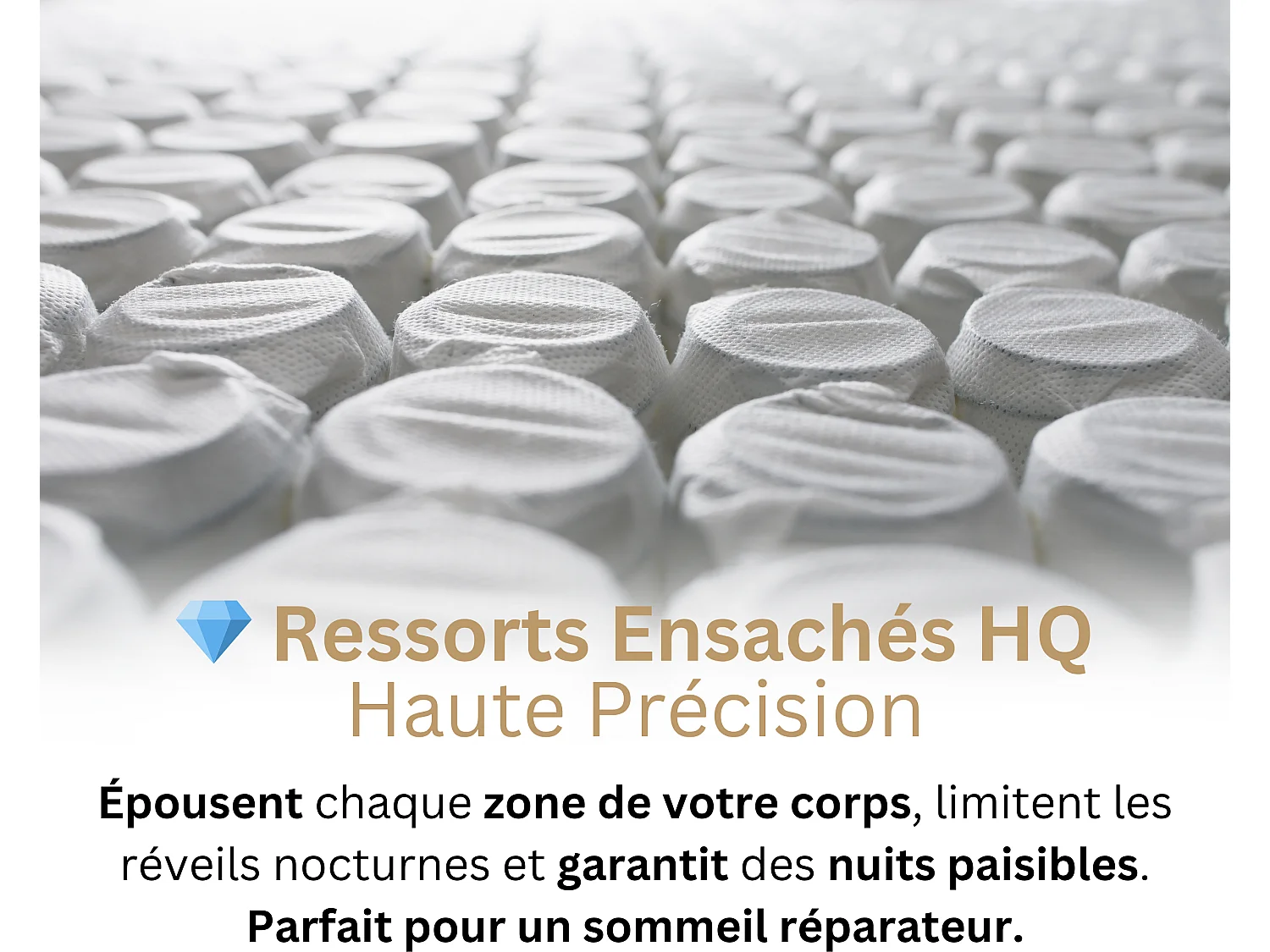 Matelas 90x190 Enfant et Adulte 1 Place Prometheus - Hybride : Ressorts Ensachés et Mémoire de Forme 60 kg/m³ Haute Qualité - Contre le Mal de Dos - Ép. 28 Cm