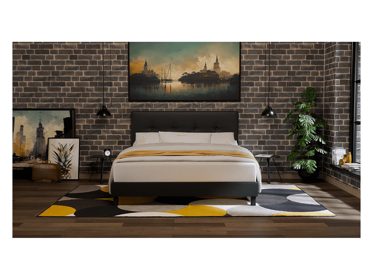 Matelas 180x200 2 Places Essence - Mémoire de Forme 60 kg/m³ Haute Qualité - Contre le Mal de Dos - Confortable
