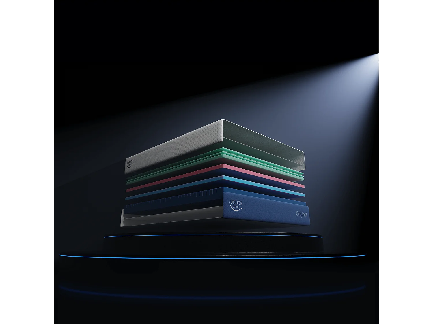 Le Matelas Original Mémoire de Forme Déhoussable 150x200 cm - Douce Lune