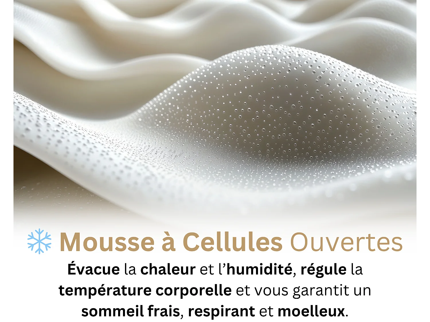 Matelas 180x200 2 Places Harmonic : Mousse de Confort Haute Qualité - Contre le Mal de Dos Respirante - Accueil équilibré - Soutien Mi-Ferme