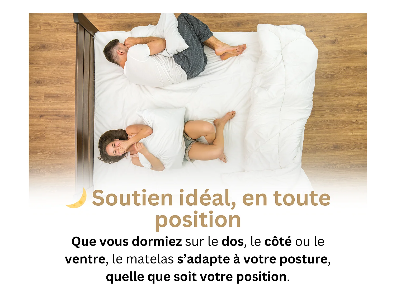 Ondine 160x200 2-zitsmatras - Traagschuim 60 kg/m³ Hoge Densiteit Verrijkt met Verfrissende Gel Microcapsules - Ergonomisch ontworpen