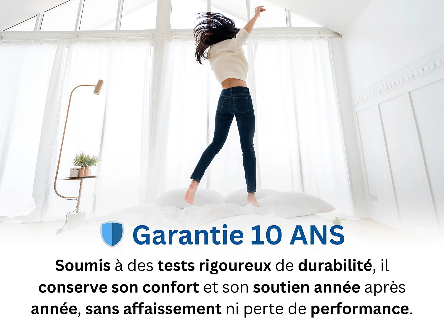 Matelas 80x200 Enfant et Adulte 1 Place  Ondine - Mémoire de Forme 60 kg/m³ Haute Densité Enrichie avec Microcapsules De Gel Rafraîchissantes - Ergonomique