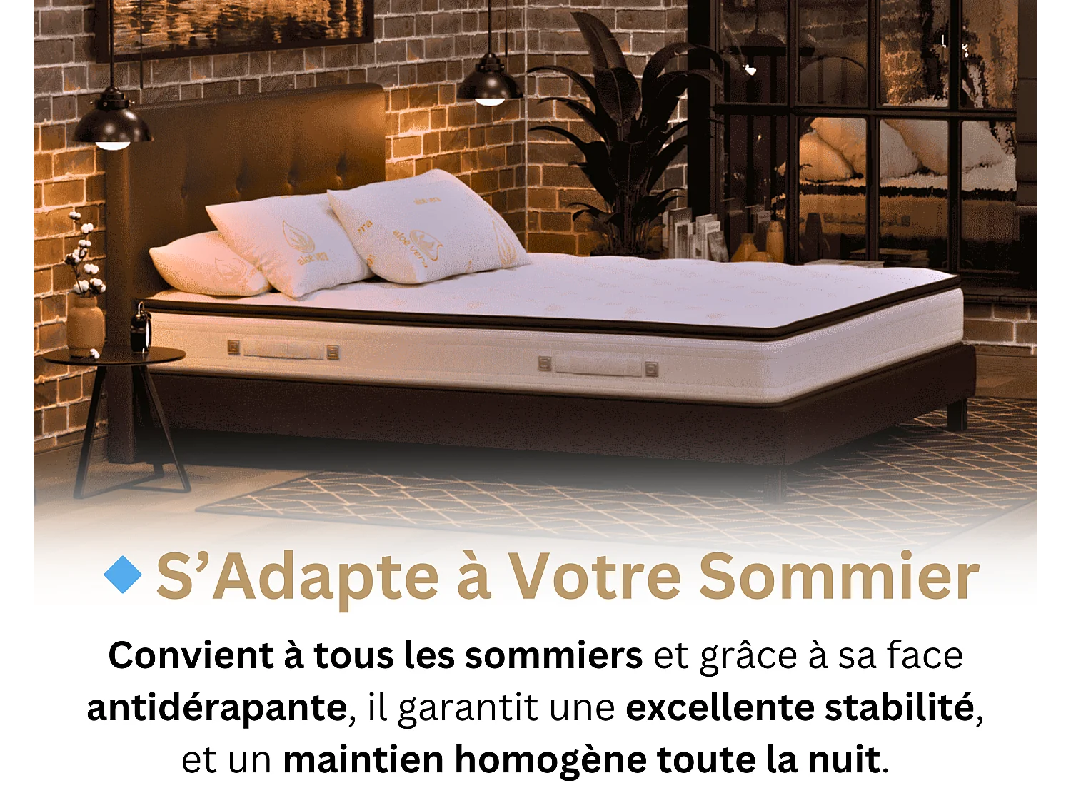 Matelas 90x190 Enfant et Adulte 1 Place Onyx - Ressorts Ensachés Haute Qualité - Contre le Mal de Dos - Soutien Ferme | Accueil Moelleux - Confortable