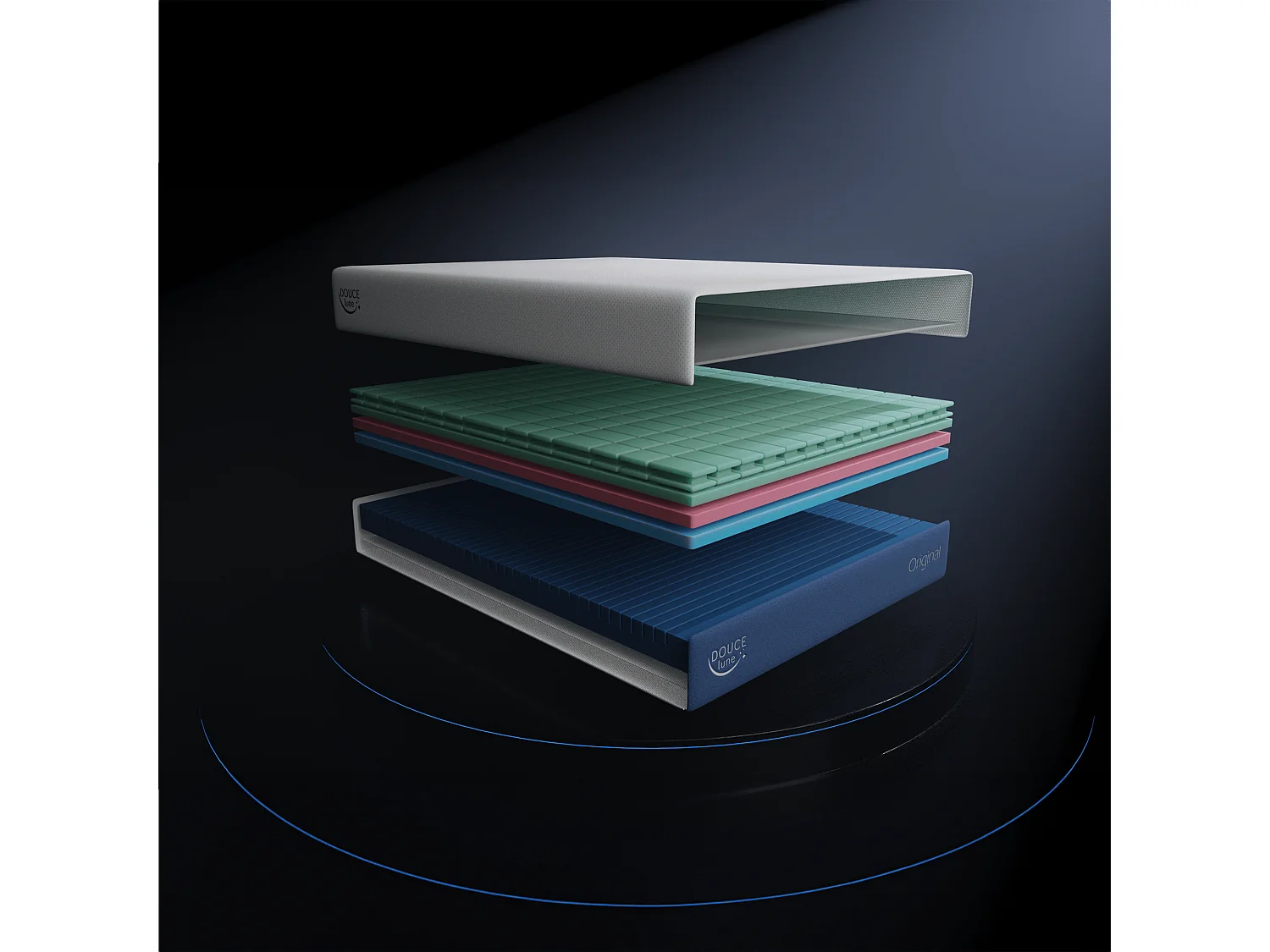 Le Matelas Original Mémoire de Forme Déhoussable 90x190 cm - Douce Lune