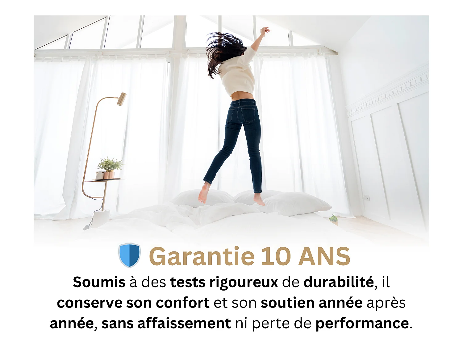 Matelas 90x200 Enfant et Adulte 1 Place Essence - Mémoire de Forme 60 kg/m³ Haute Qualité - Contre le Mal de Dos - Confortable