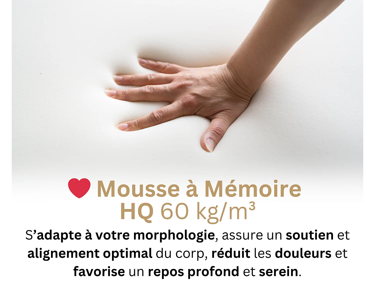 Matelas 90x200 Enfant et Adulte 1 Place Essence - Mémoire de Forme 60 kg/m³ Haute Qualité - Contre le Mal de Dos - Confortable