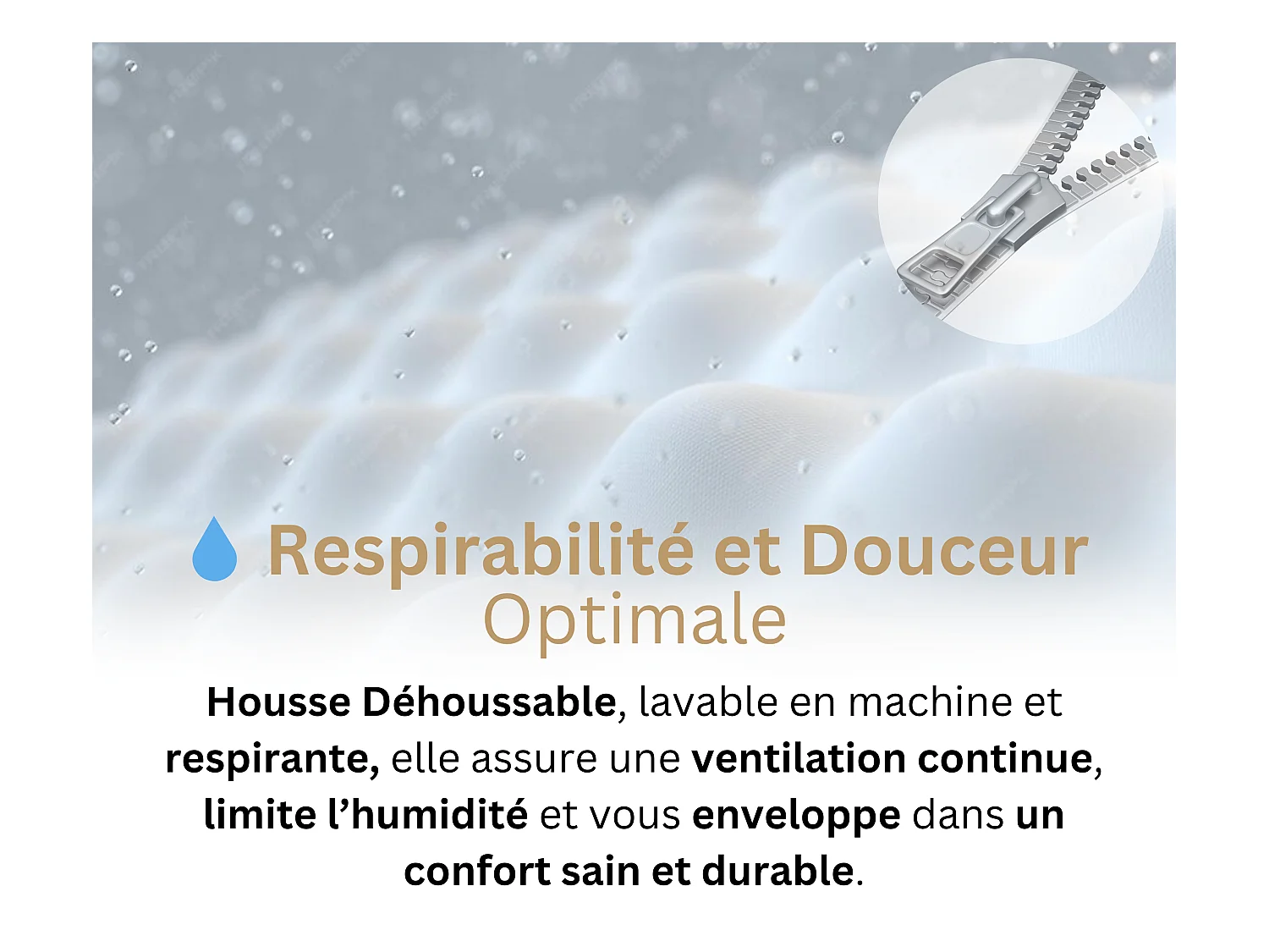 Matelas 180x200 2 Places Harmonic Plus - Mémoire de Forme 60 kg/m³ Haute Qualité - Contre le Mal de Dos - Épaisseur 24 Cm - Confortable