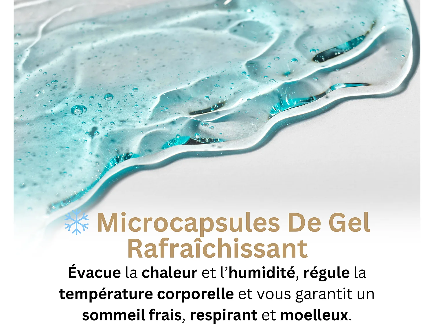 Materasso Ondine 90x190 per bambini e adulti a 1 posto - Memory Foam ad alta densità da 60 kg/m³ arricchito con microcapsule di gel rinfrescante - Design ergonomico