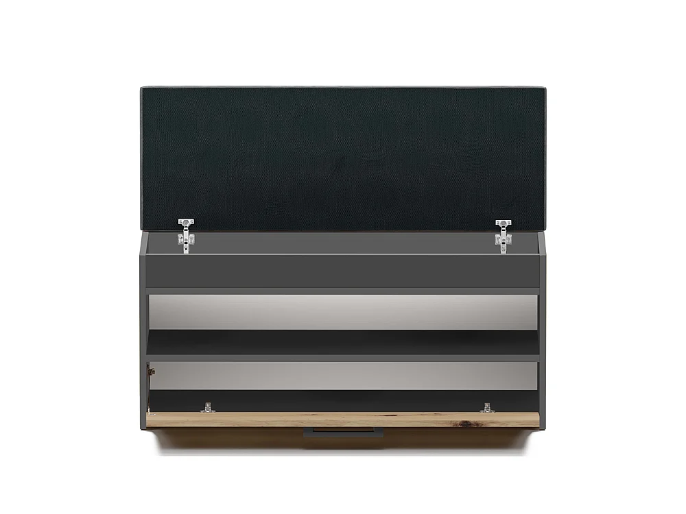 PARMI - Meuble à chaussures style scandinave entrée - 100x35x49 - Banc avec rangement