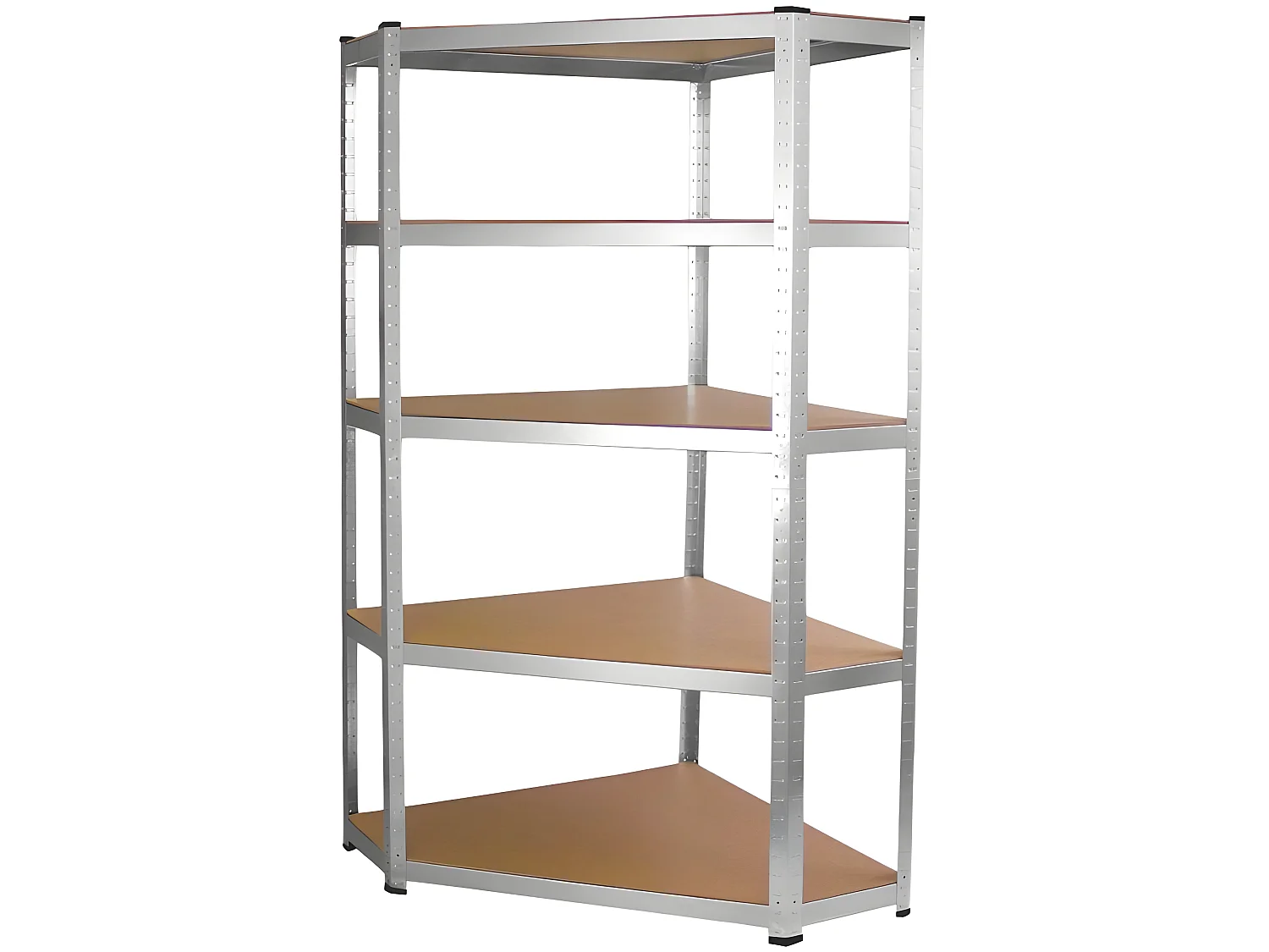 REGIO - Industrielle Eckregale aus Metall - 90x30x180 - 5 Böden - Lagerregale