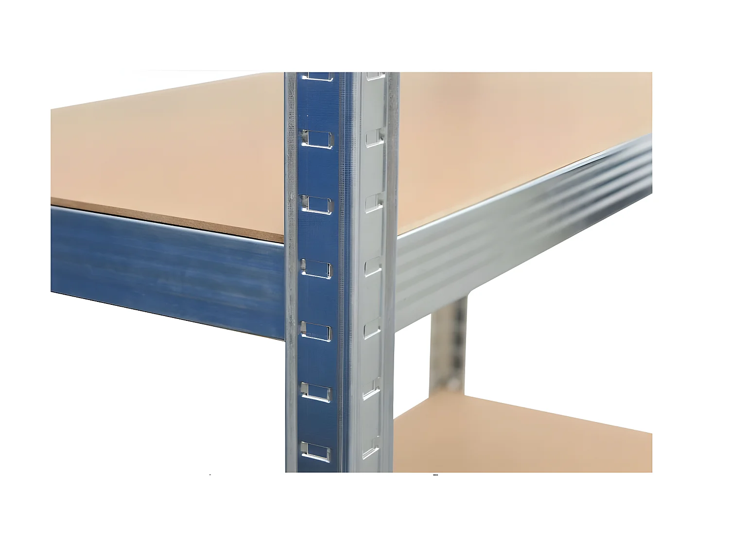 REGIO - Rayonnage d'angle industriel en métal - 90x30x180 - 5 étagères - Rayonnage de stockage