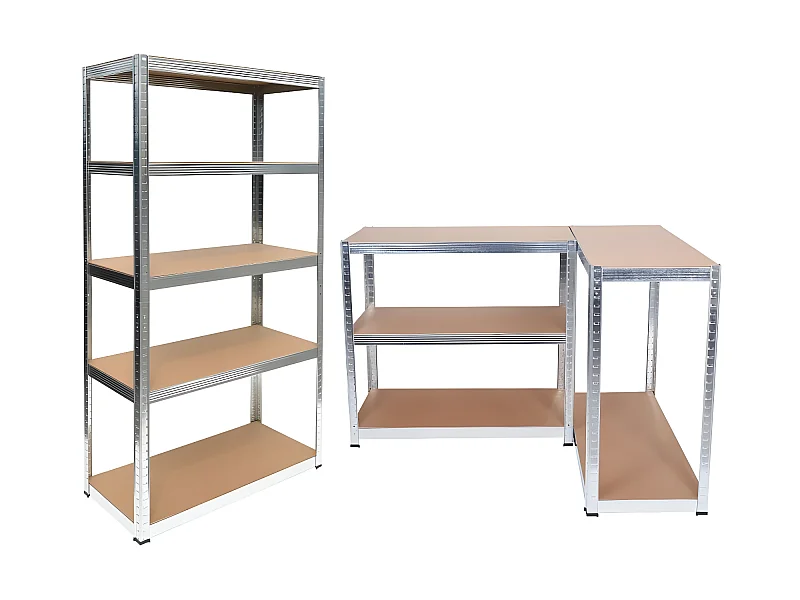 REGIO - Industrielle Metallregale - 90x30x180 - 5 Regalböden - Lagerregale