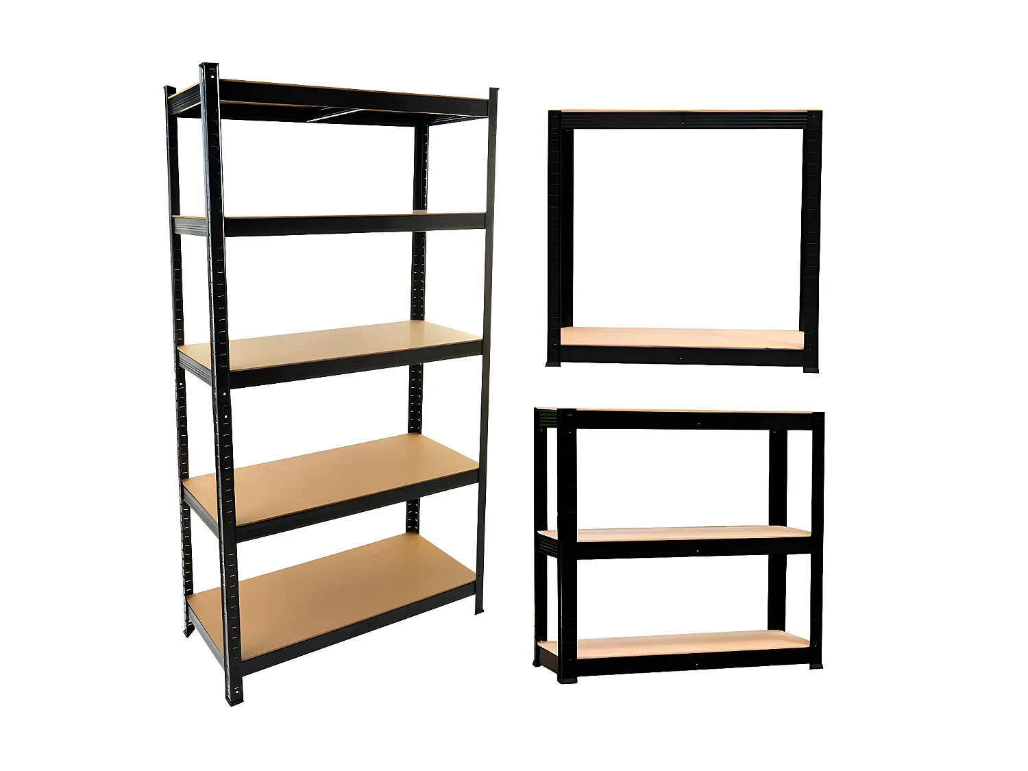 REGIO - Industrielle Metallregale - 90x30x180 - 5 Regalböden - Lagerregale