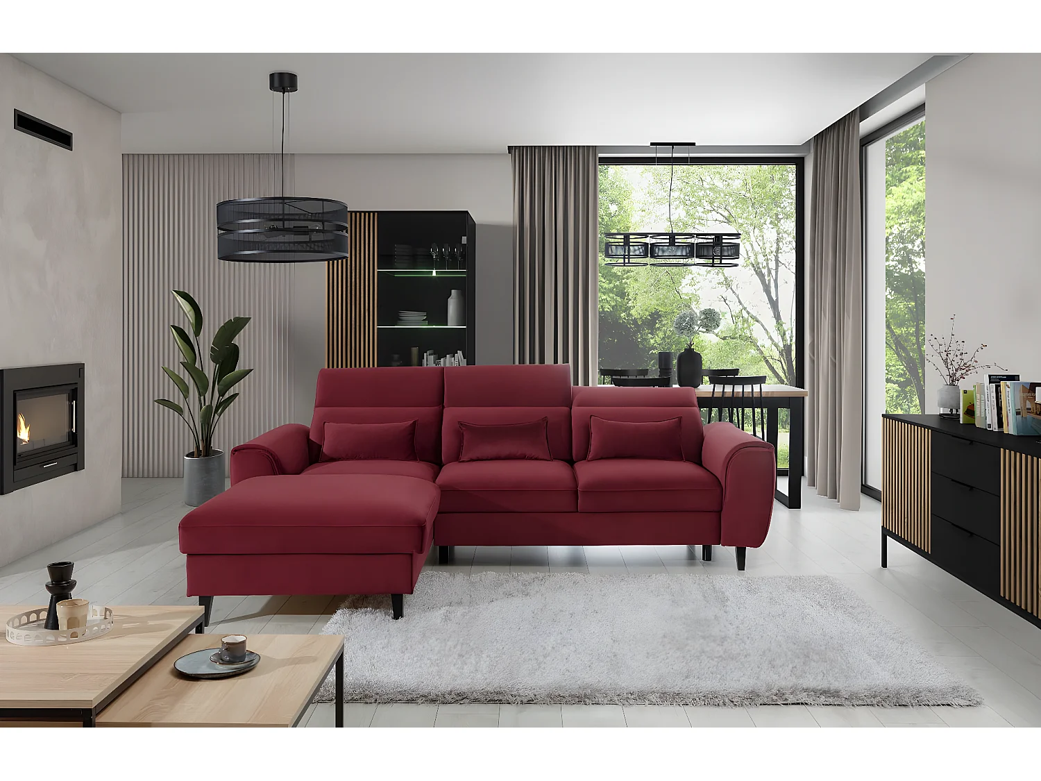 Bett Levanter/160x200/Stoff-Grau